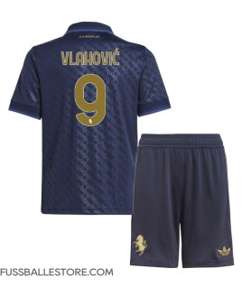 Günstige Juventus Dusan Vlahovic #9 3rd trikot Kinder 2024-25 Kurzarm (+ Kurze Hosen)